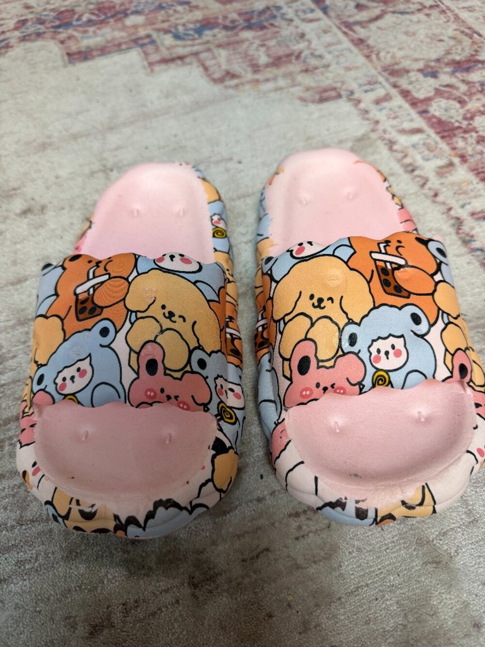 Kids Girls Cartoon Character Pink Plant From Slides Size 4/5 Big Kids- Brand NEW